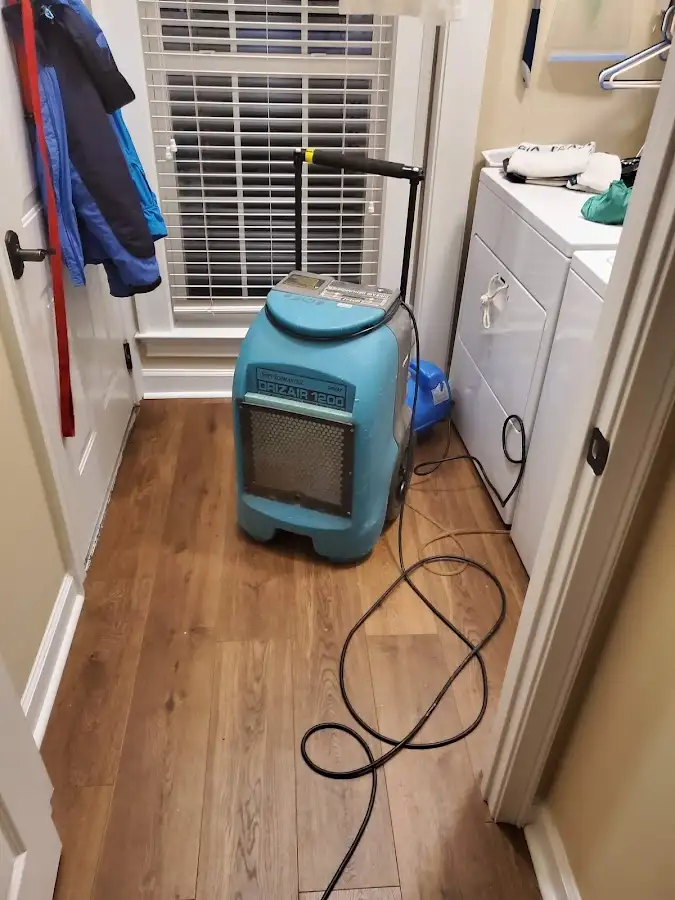 Commercial dehumidifier deployed for Flood Damage Cleanup in Nashua